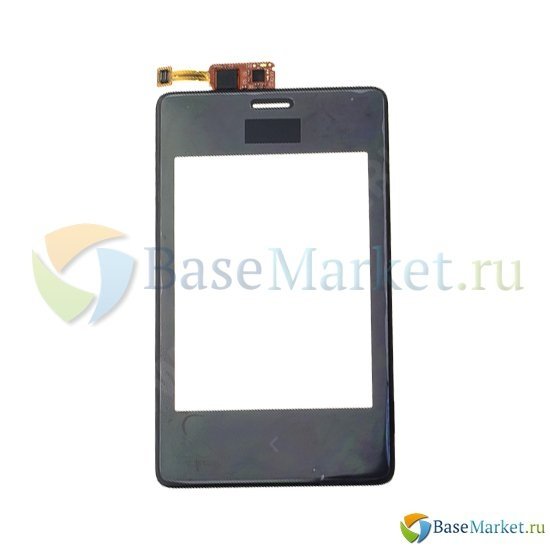 

Тачскрин (сенсор) BaseMarket для Nokia 502 Asha Dual (RM-921) (черный)