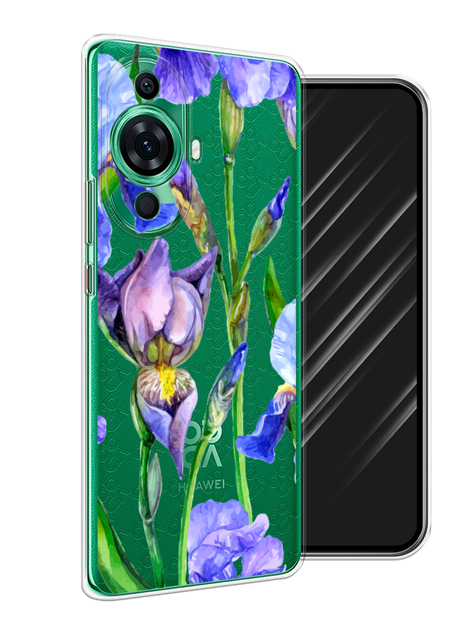 

Чехол Awog на Huawei Nova 11 Pro "Синие ирисы", Фиолетовый;голубой;зеленый, 6121350-8
