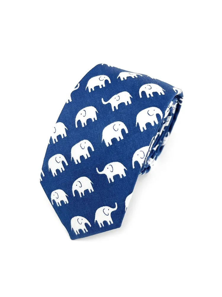 

Галстук мужской 2beMan G_cotton_print синий/белый, G_cotton_print