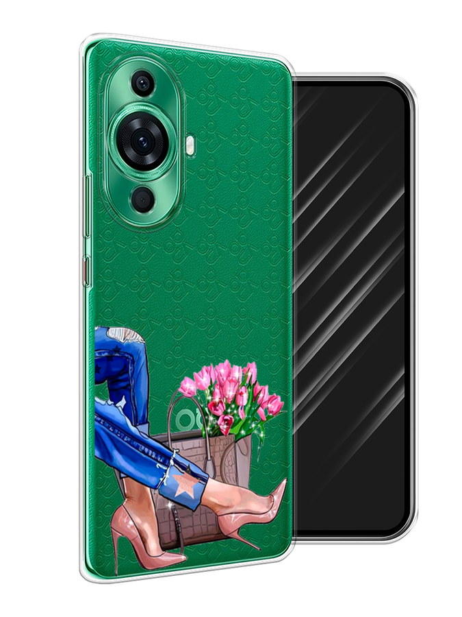 

Чехол Awog на Huawei Nova 11 Pro "Каблучки", Синий, 6121350-7