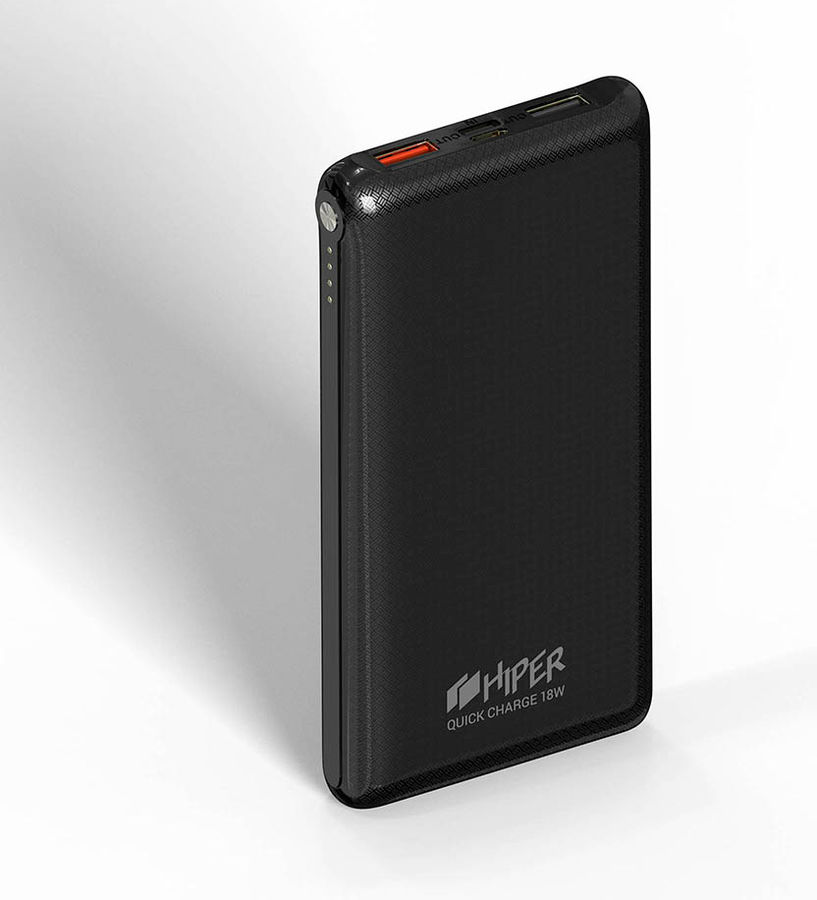 фото Внешний аккумулятор hiper quick 10000, 10000mah, black [quick 10000 black]