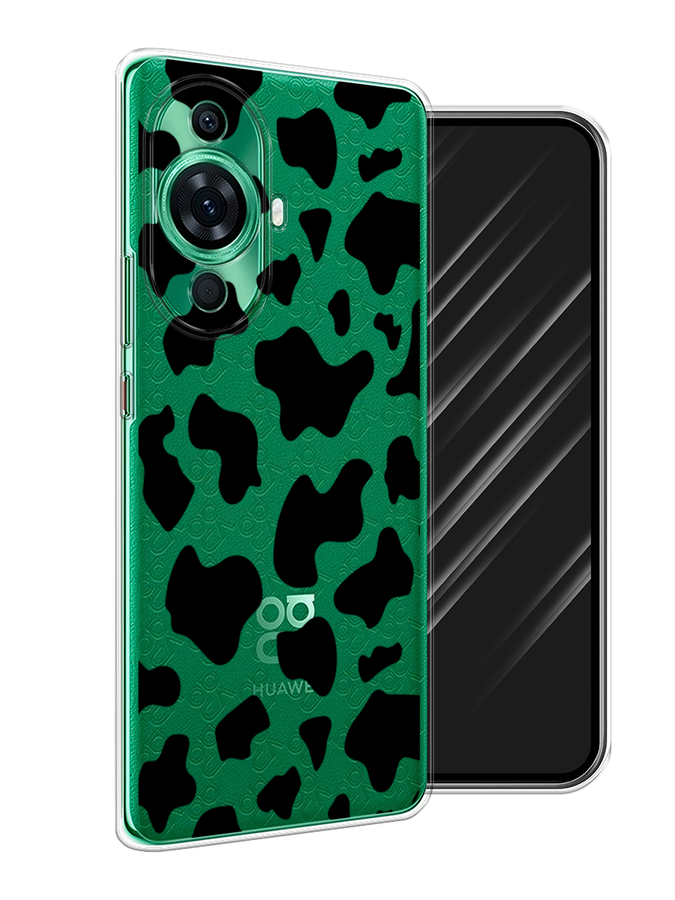 

Чехол Awog на Huawei Nova 11 Pro "Пятна коровы черные", Черный, 6121350-2