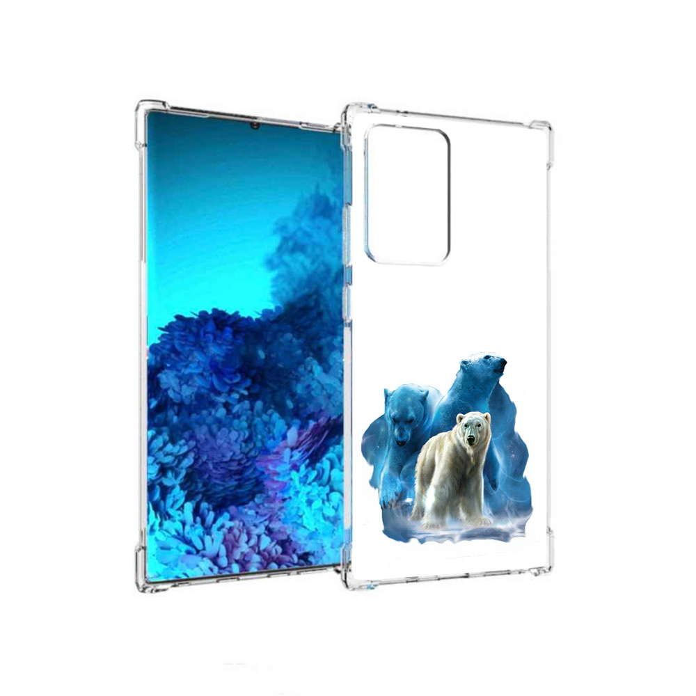 

Чехол MyPads Tocco для Samsung Galaxy Note 20 Ultra полярный медведь (PT151896.552.549), Прозрачный, Tocco