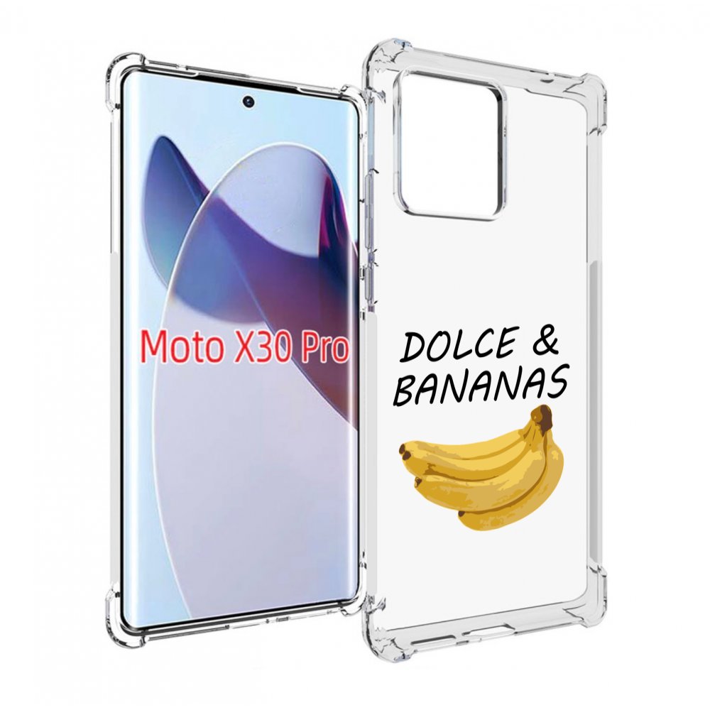 

Чехол MyPads Dolce Дольче банан для Motorola Moto X30 Pro, Прозрачный, Tocco