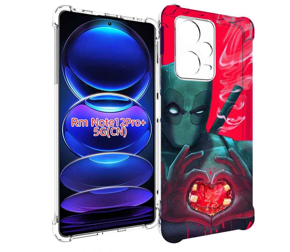 

Чехол MyPads дедпул-в-сердце для Xiaomi Redmi Note 12 Pro + Plus, Прозрачный, Tocco