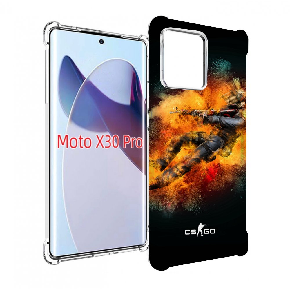 

Чехол MyPads CS-go-Контр-террорист мужской для Motorola Moto X30 Pro, Прозрачный, Tocco