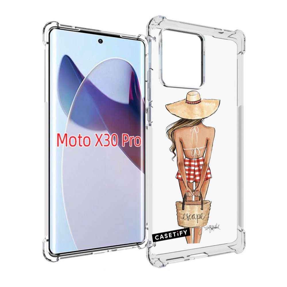 

Чехол MyPads CASETiFY женский для Motorola Moto X30 Pro, Прозрачный, Tocco
