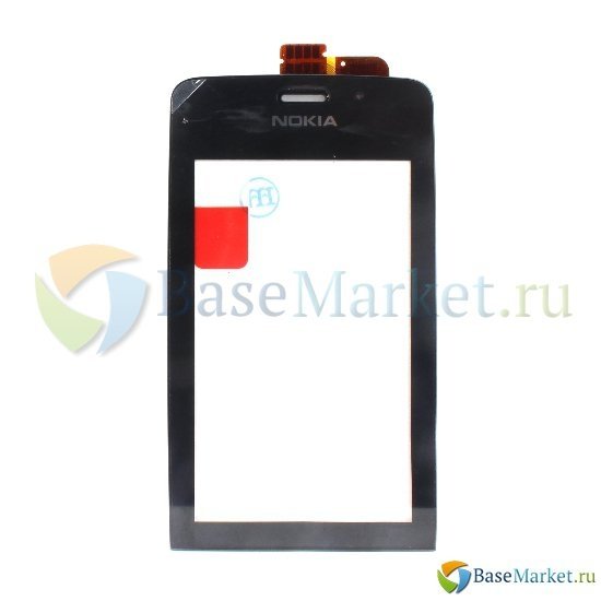 

Тачскрин (сенсор) BaseMarket для Nokia 308 Asha Dual (черный) OEM