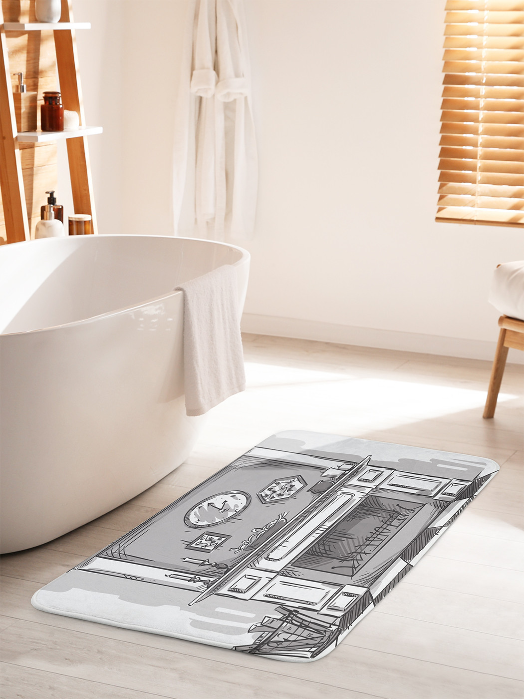 

bath_99823_60x100 Коврик противоскользящий для ванной, сауны, бассейна, 60x100 см.