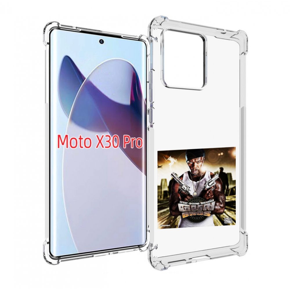 

Чехол MyPads 50 Cent - Gun Bros для Motorola Moto X30 Pro, Прозрачный, Tocco