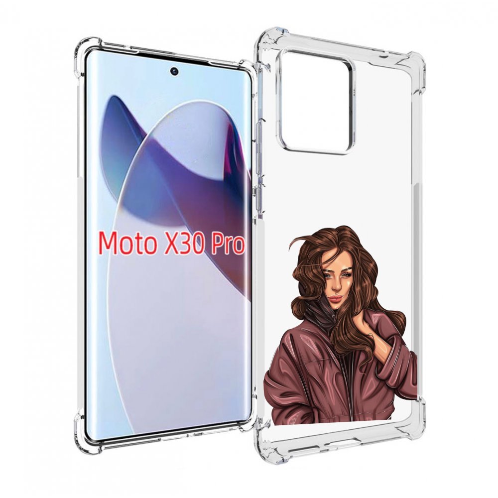 

Чехол MyPads Арт рисунок девушки для Motorola Moto X30 Pro, Прозрачный, Tocco