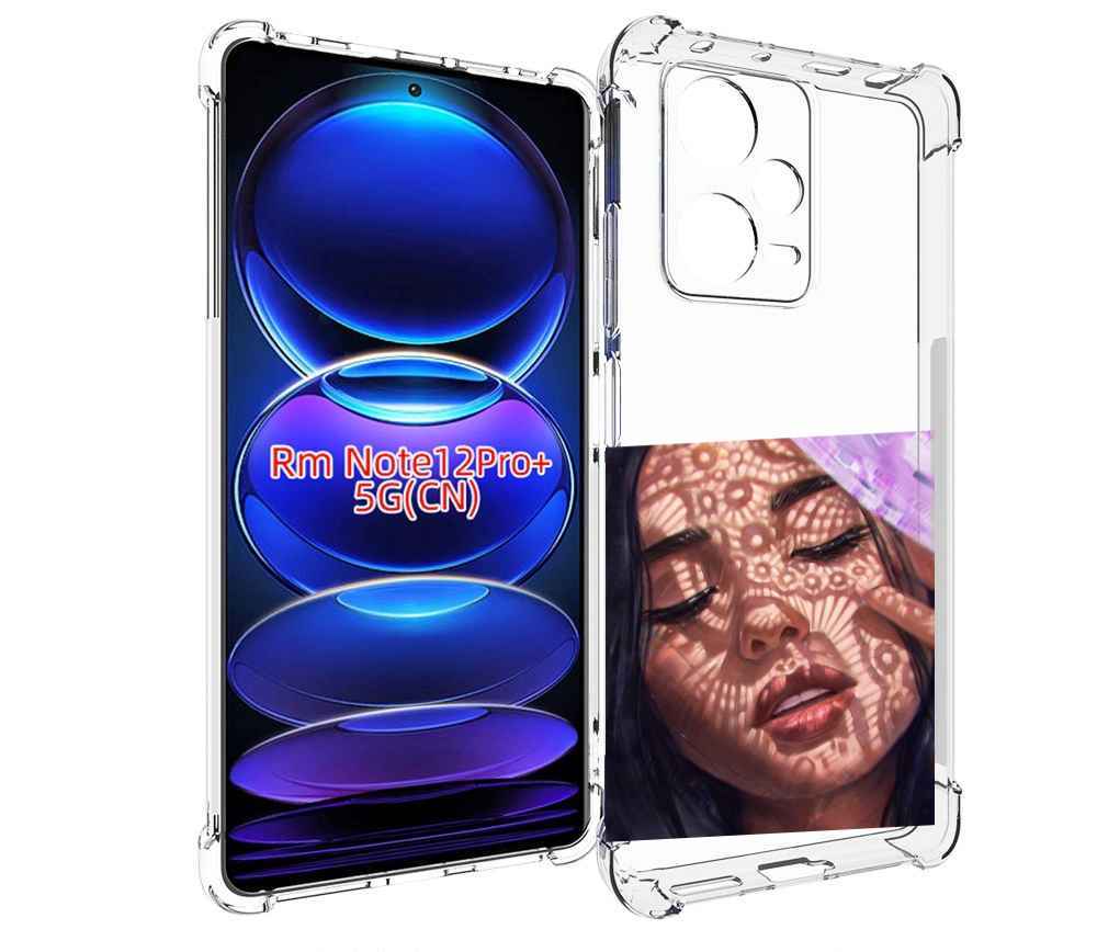 

Чехол MyPads девушка-под-кружевами женский для Xiaomi Redmi Note 12 Pro + Plus, Прозрачный, Tocco