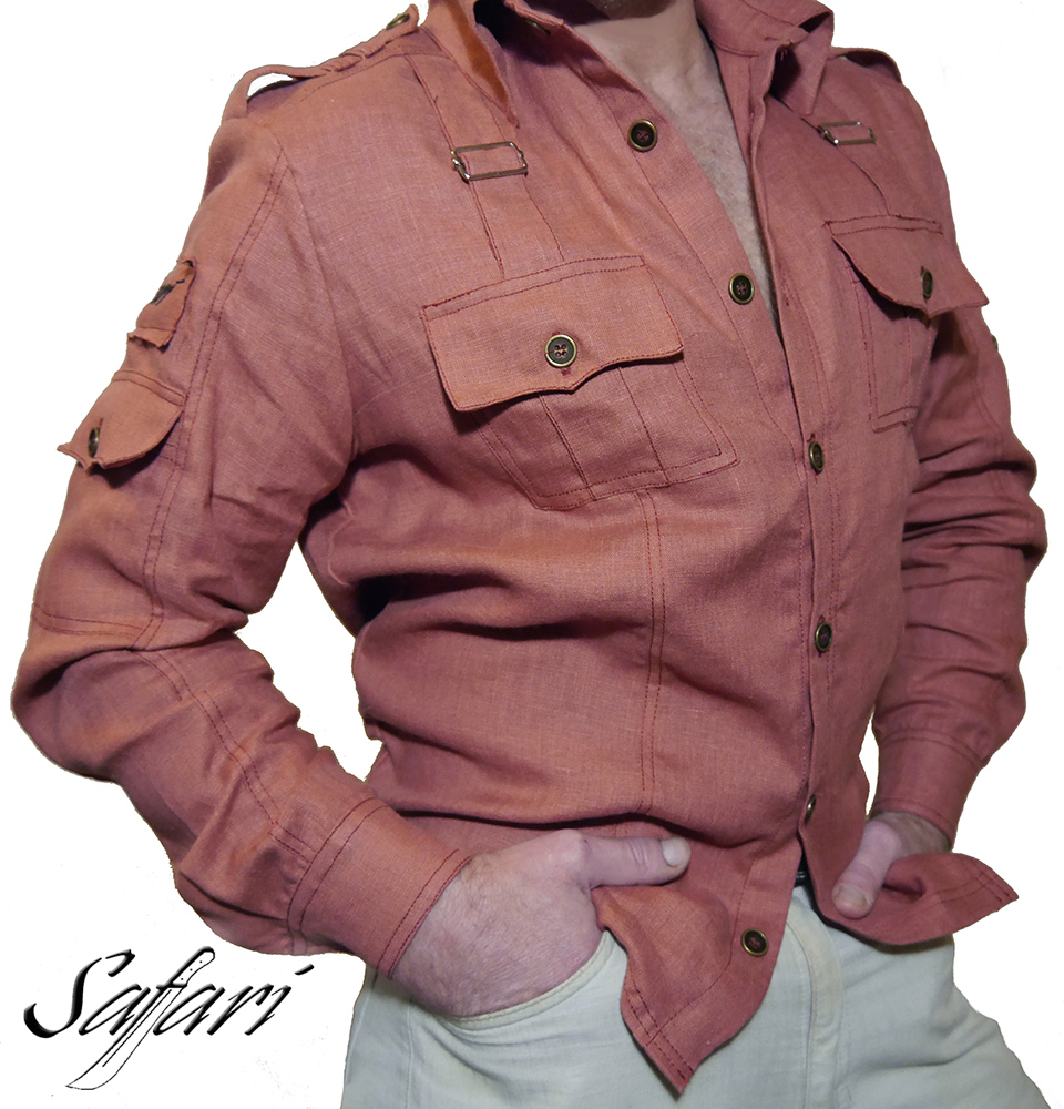 

Рубашка мужская Safari 303 бордовая M, Бордовый, 303