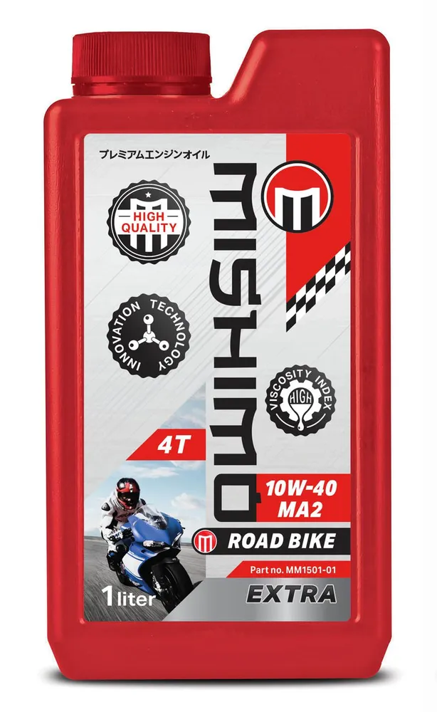 

Масло MISHIMO 4T ROAD BIKE (EXTRA) 10w40 1 л MM1501-01, ROAD BIKE (EXTRA)