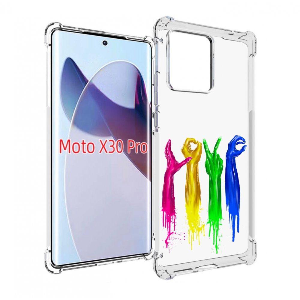 

Чехол MyPads яркие руки love для Motorola Moto X30 Pro, Прозрачный, Tocco