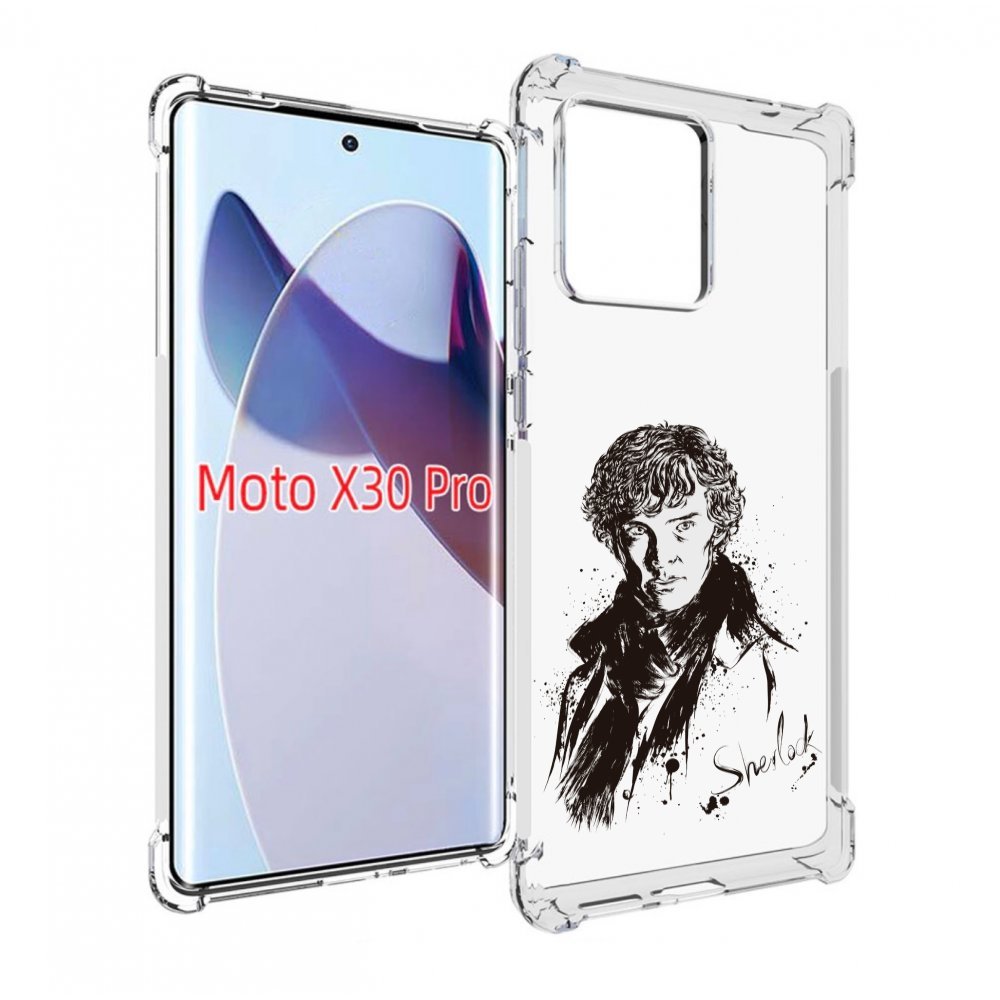

Чехол MyPads шерлок холмс портрет для Motorola Moto X30 Pro, Прозрачный, Tocco