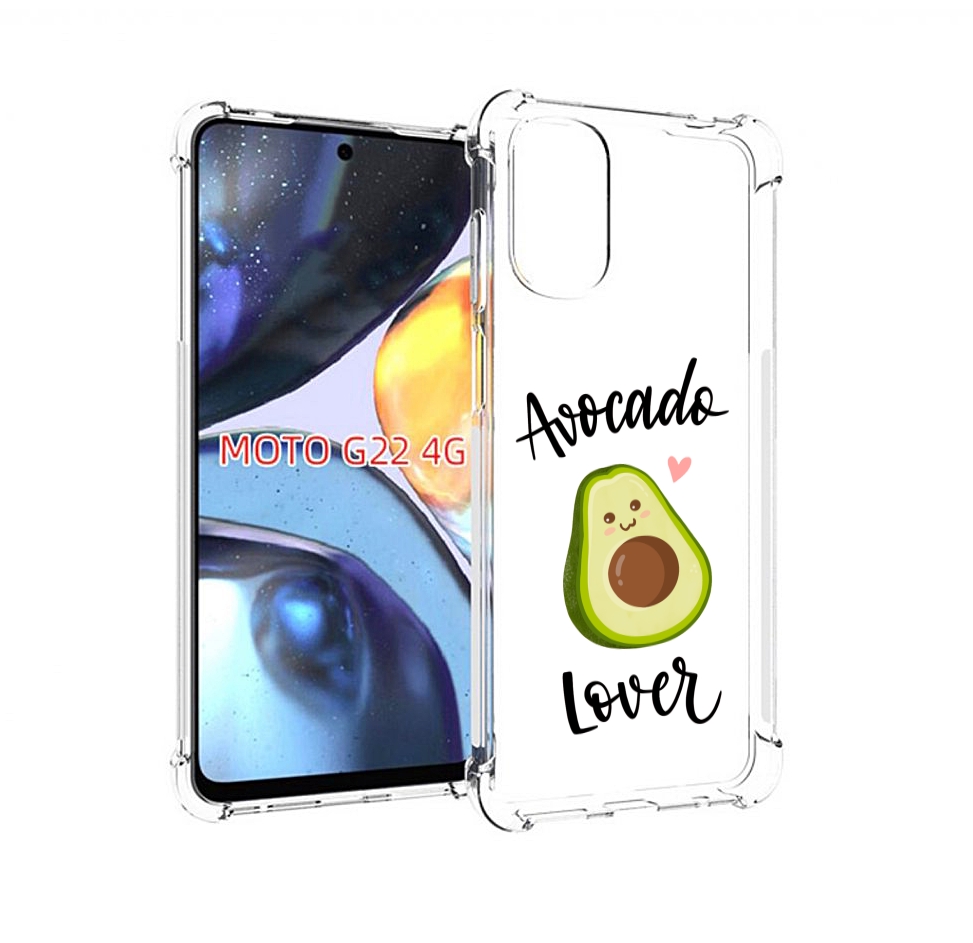

Чехол MyPads Авокадо-любовь для Motorola Moto G22 4G, Прозрачный, Tocco