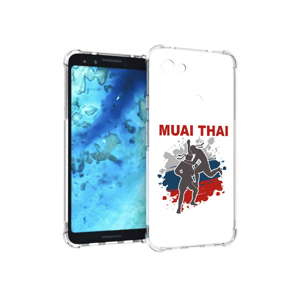 

Чехол MyPads Tocco для Google Pixel 3 Муайтай, Прозрачный, Tocco