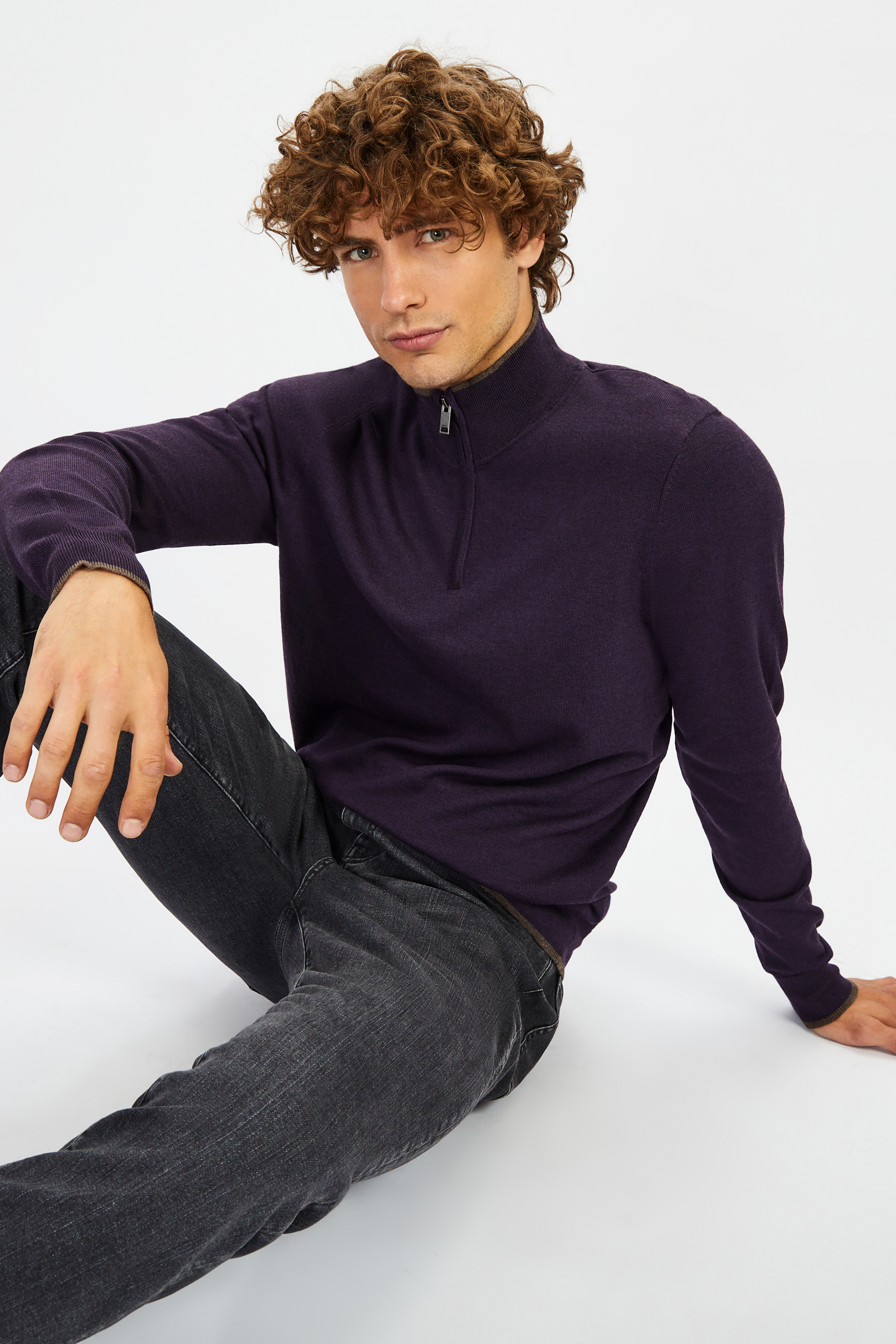 

Джемпер мужской Baon B6322540 фиолетовый M, B6322540