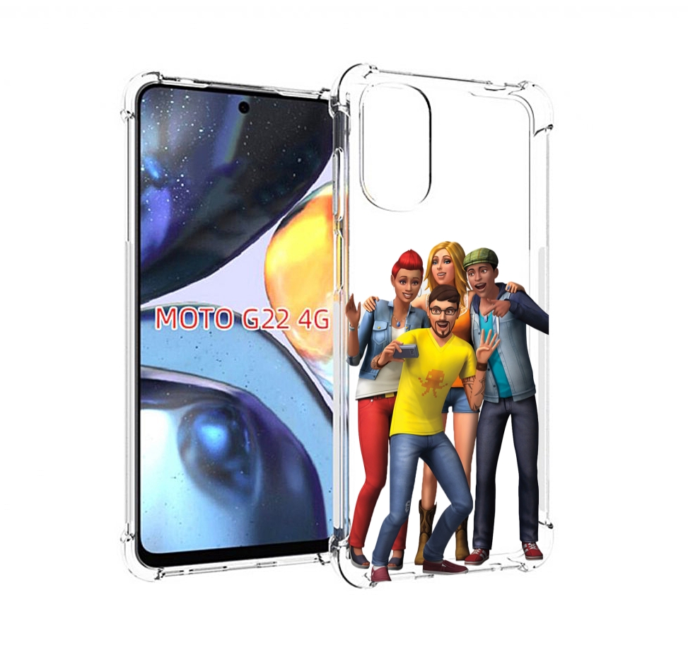 

Чехол MyPads sims для Motorola Moto G22 4G, Прозрачный, Tocco