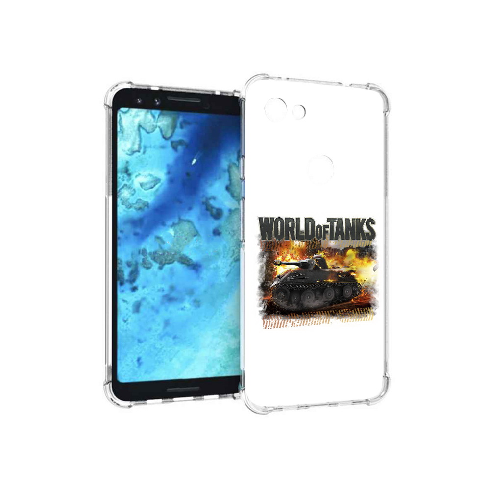 

Чехол MyPads Tocco для Google Pixel 3 Мир танков-2, Прозрачный, Tocco