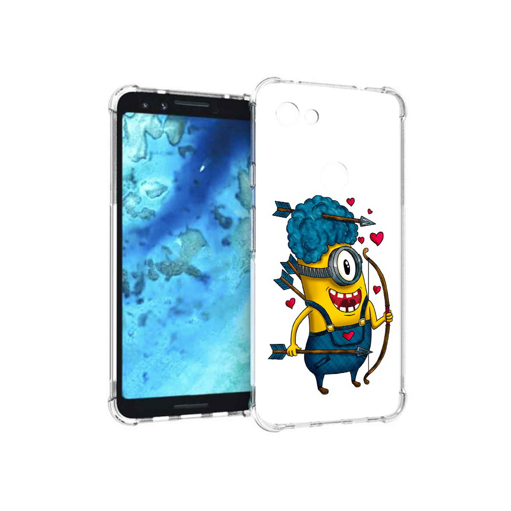 

Чехол MyPads Tocco для Google Pixel 3 Миньон купидон, Прозрачный, Tocco