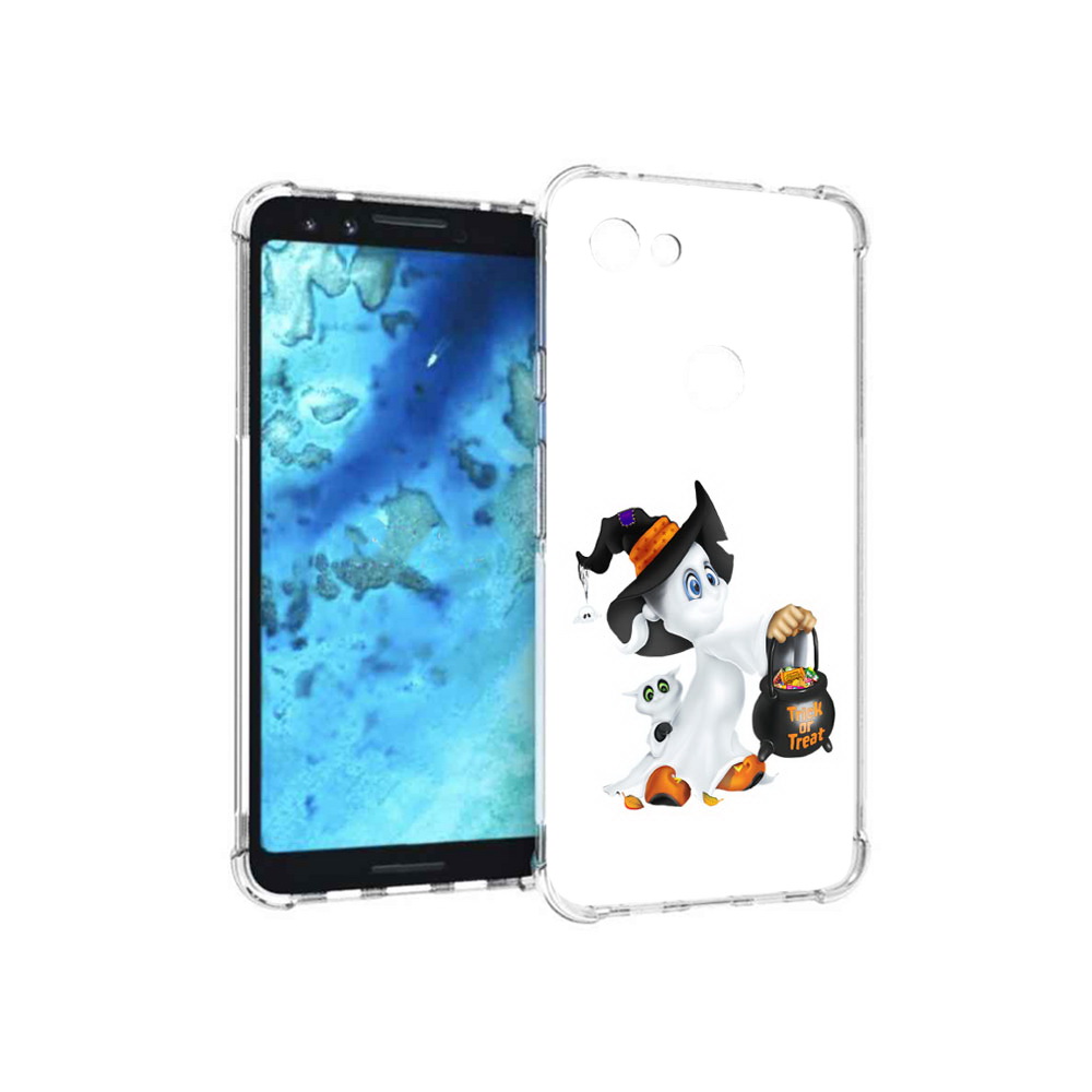 

Чехол MyPads Tocco для Google Pixel 3 Маленький призрак, Прозрачный, Tocco