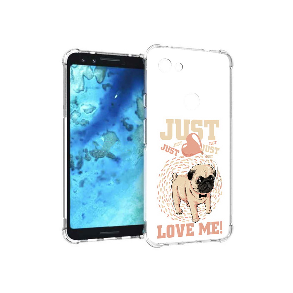 

Чехол MyPads Tocco для Google Pixel 3 Люби меня, Прозрачный, Tocco