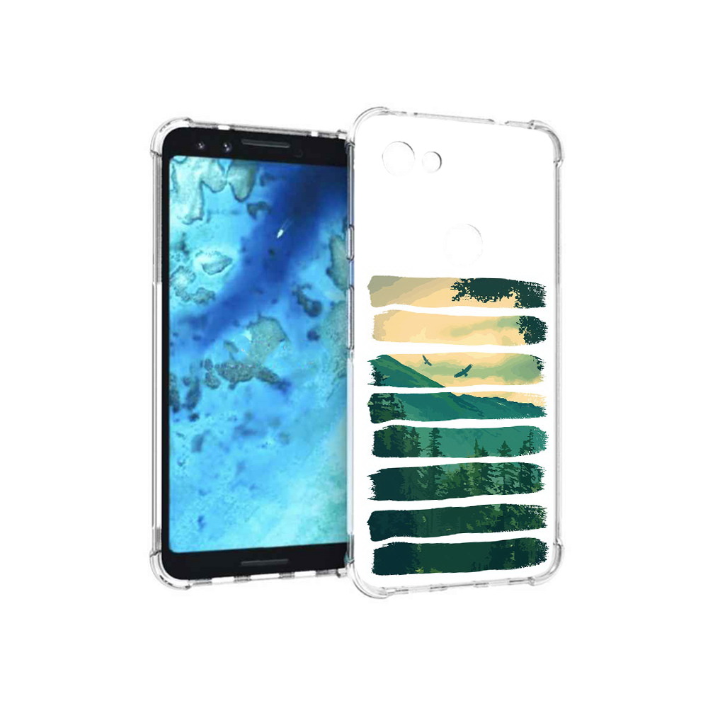 

Чехол MyPads Tocco для Google Pixel 3 Лесная чаща, Прозрачный, Tocco