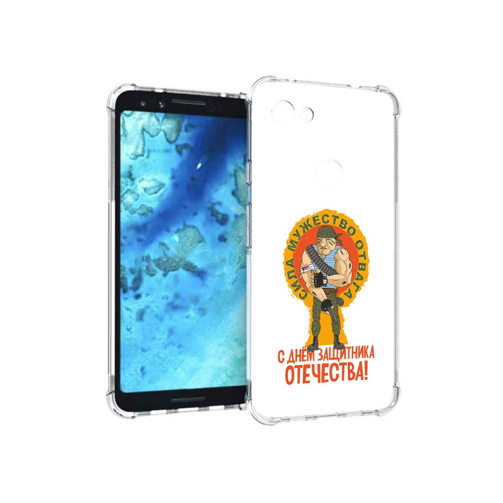 

Чехол MyPads Tocco для Google Pixel 3 23 февраля военный мужчина, Прозрачный, Tocco