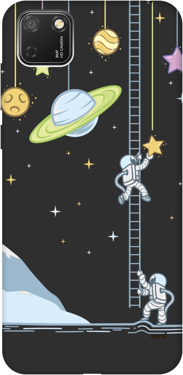 

Чехол на Honor 9S/Huawei Y5P "Ladder into Space" черный, Черный;белый, 2473