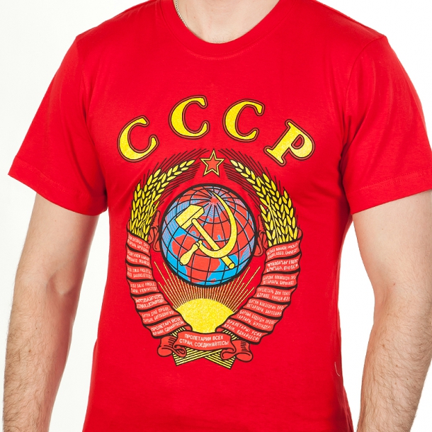 

Футболка мужская NoBrand Gerb красная 2XS (42) RU, Gerb