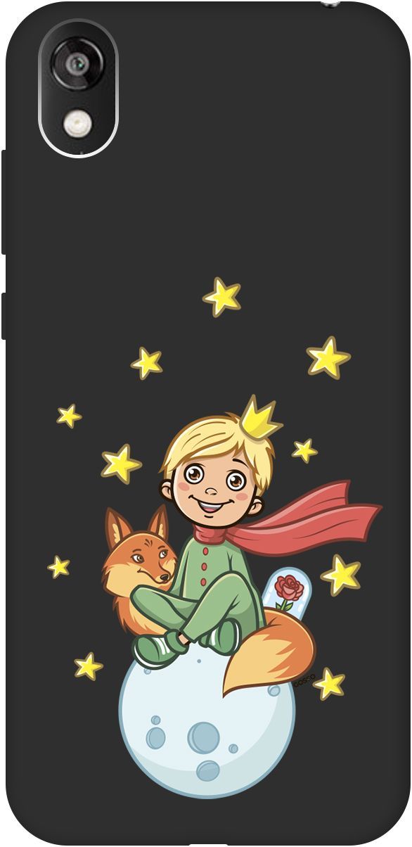 

Чехол на Honor 8S/Huawei Y5 (2019) "Little Prince" черный, Черный;бежевый, 2470