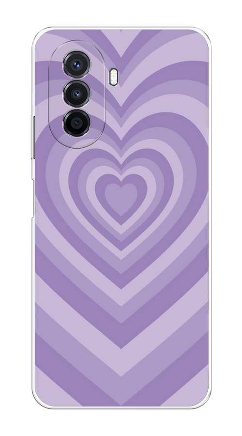 

Чехол на Huawei Nova Y70 "Violet heart latte", Фиолетовый, 6109150-1