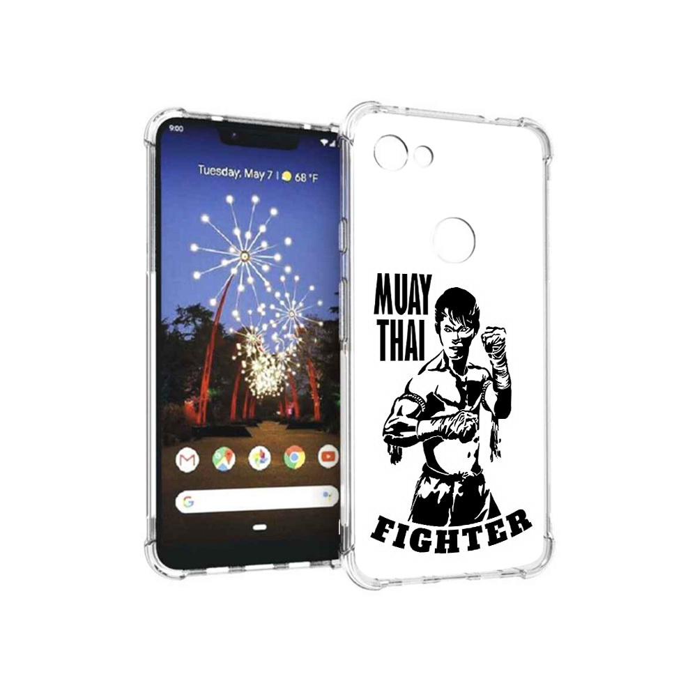 

Чехол MyPads Tocco для Google Pixel 3 XL Единоборства муайтай, Прозрачный, Tocco
