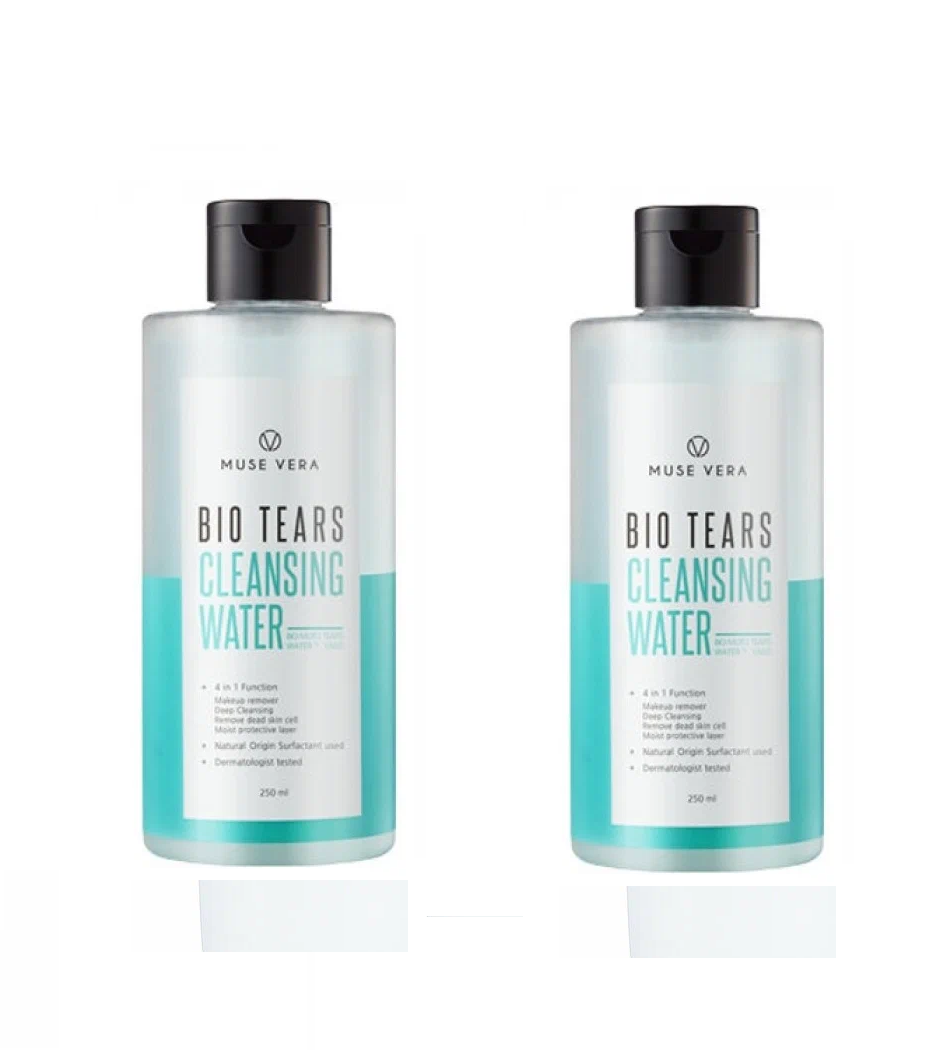 Очищающая вода для лица Deoproce Muse Vera Bio Tears Cleansing Water 250 мл 2 шт