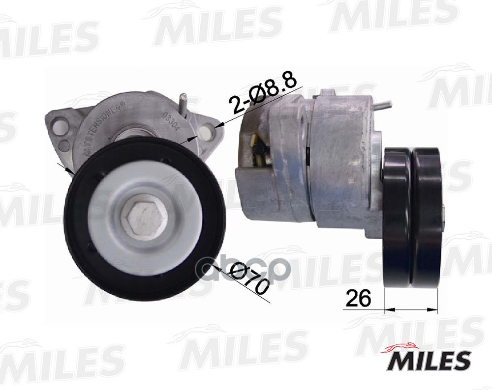 Натяжитель Ремня Приводного Opel/Gm Miles AG00313