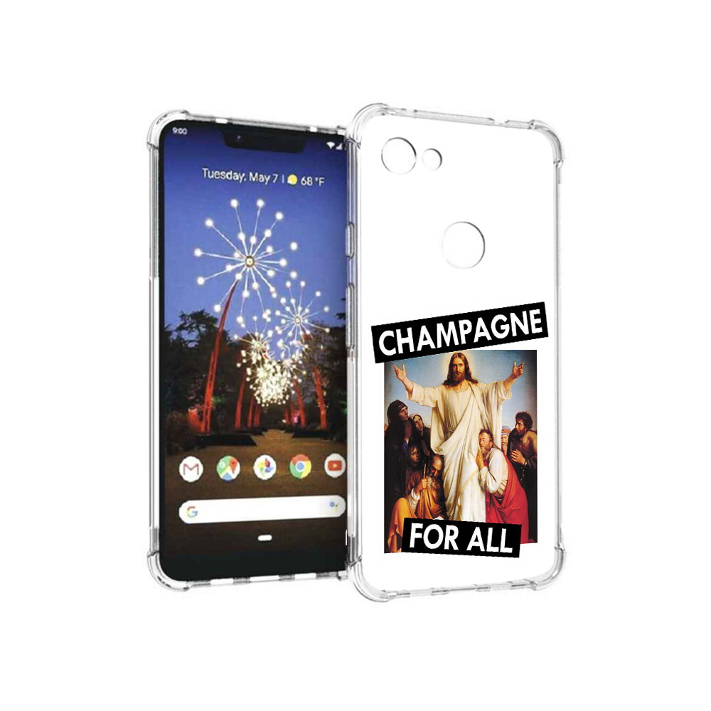

Чехол MyPads Tocco для Google Pixel 3 XL шампанское, Прозрачный, Tocco