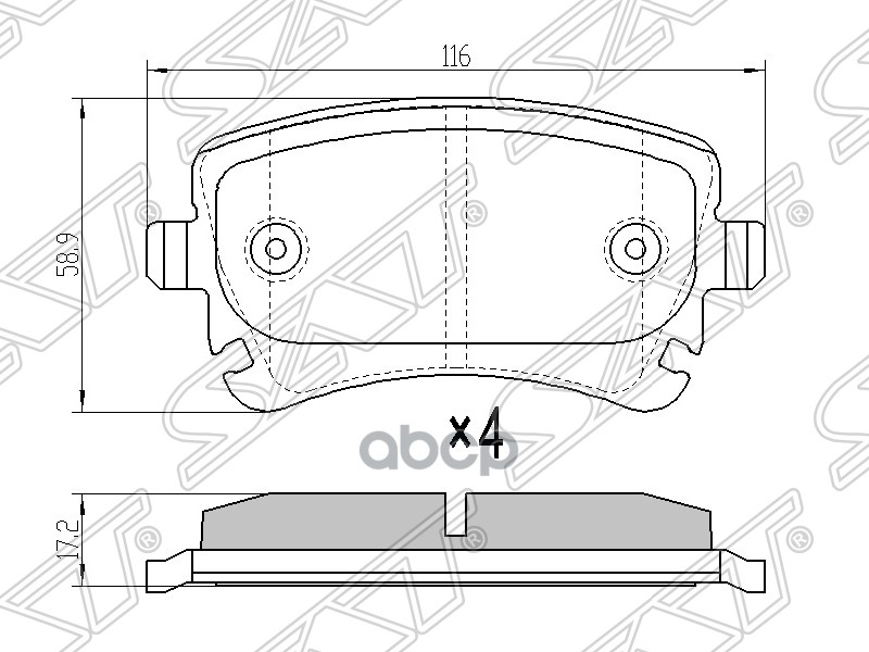 

Колодки Тормозные Зад Vw Multivan 03-/Transporter 03-09/Audi A4 03-08/A6 06-11/A8 02-10 (Б