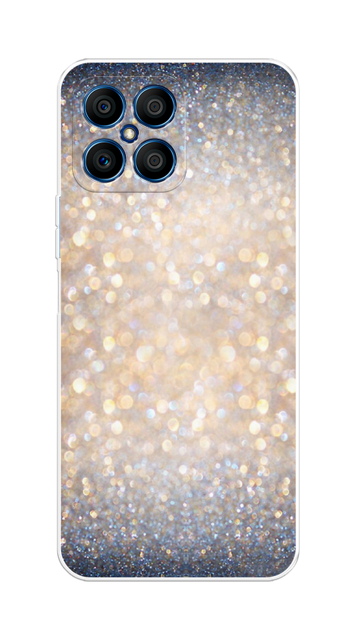

Чехол на Honor X8 "Мерцание рисунок", Желтый;серый, 6107650-1