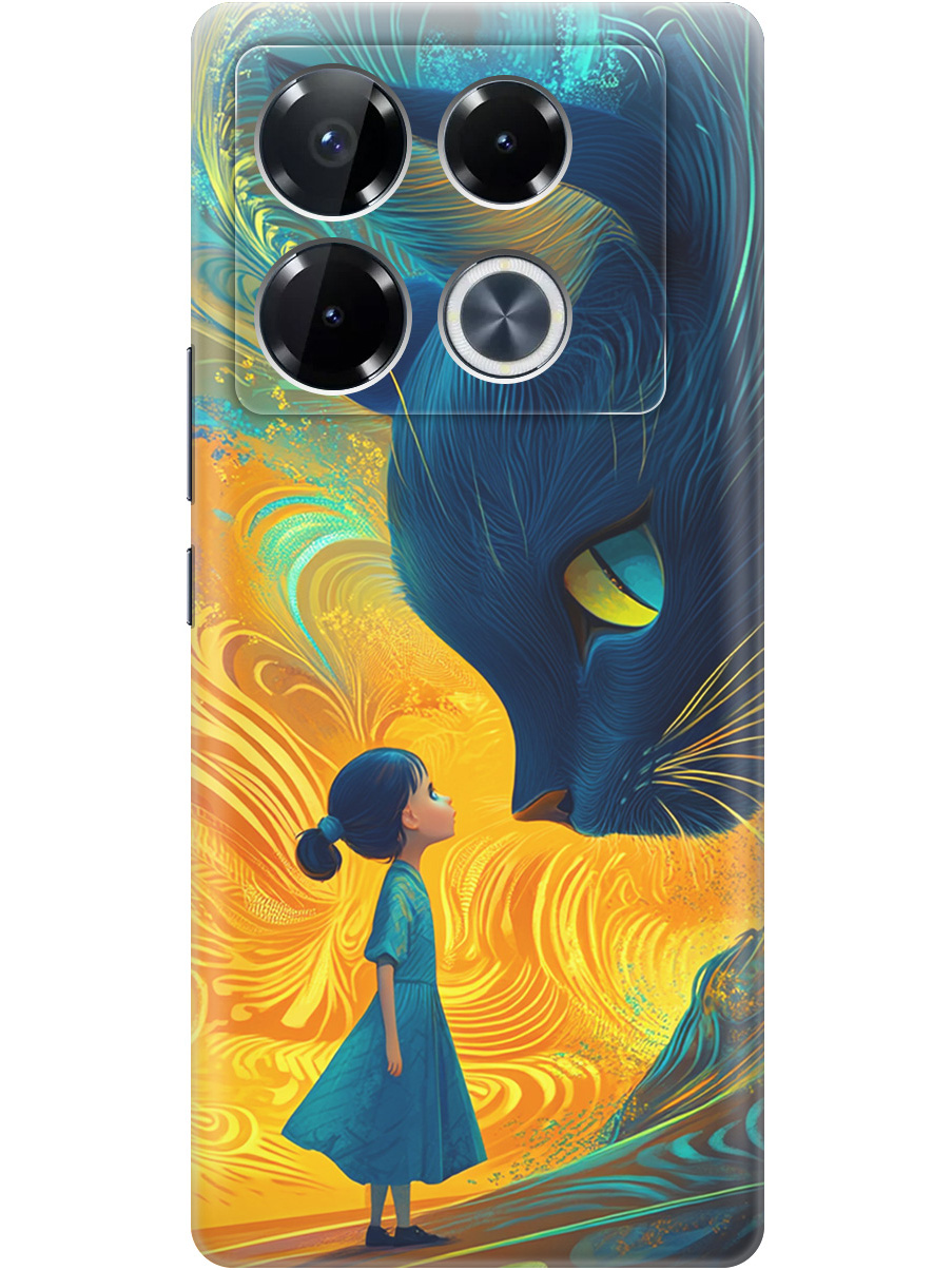 

Силиконовый чехол на Infinix Note 40 Pro / 40 Pro 5g / 40 Pro+ 5g с принтом 875678, Прозрачный;желтый;синий, 782627085