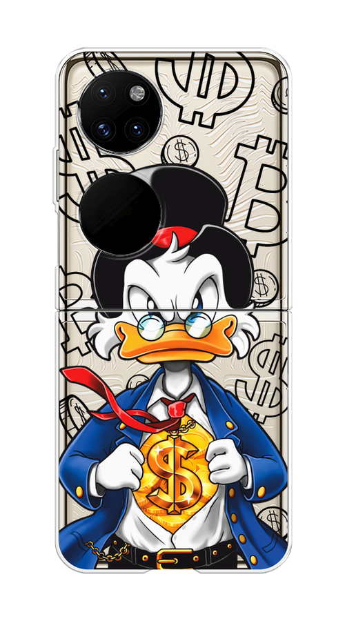 

Чехол на Huawei P50 Pocket "Scrooge Goldman", Черный;белый;синий, 6107450-1