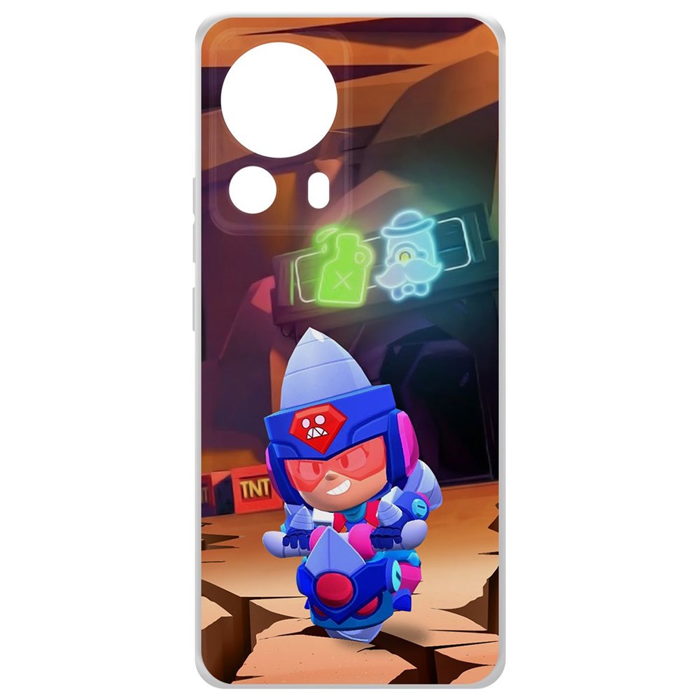 Чехол-накладка Brawl Stars-Ультрабурильщица Джеки для Xiaomi 13 Lite