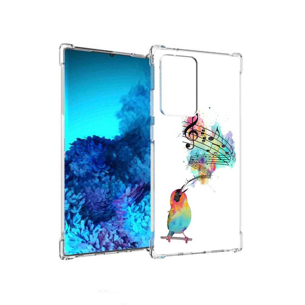 

Чехол MyPads Tocco для Samsung Galaxy Note 20 Ultra певчая птичка (PT151896.552.536), Прозрачный, Tocco
