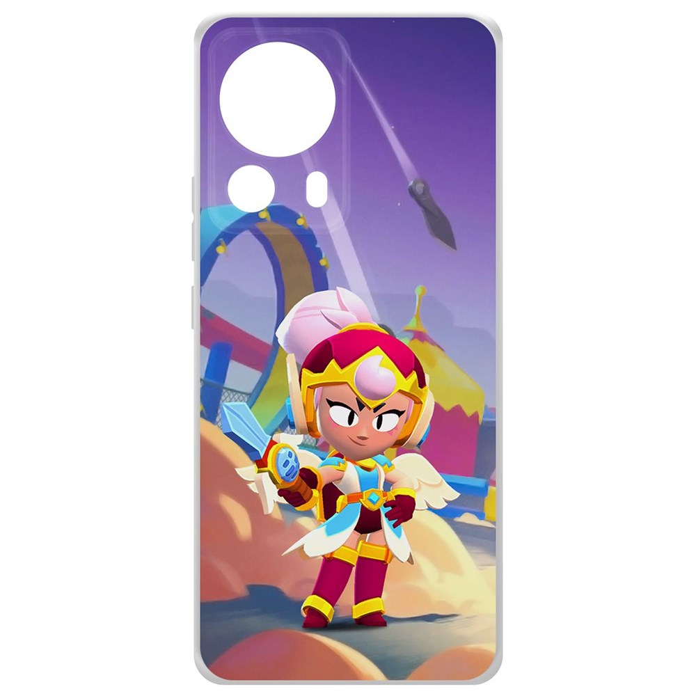 

Чехол-накладка Brawl Stars-Валькирия Джанет для Xiaomi 13 Lite, Прозрачный