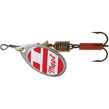 

Блесна вращающаяся Mepps AGLIA White/Red, 0, SILVER, комплект из 1 штука, Разноцветный, Aglia