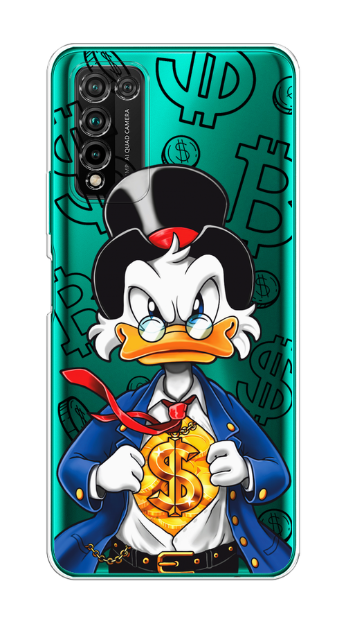 

Чехол на Honor 10X Lite "Scrooge Goldman", Черный;белый;синий, 6104650-1
