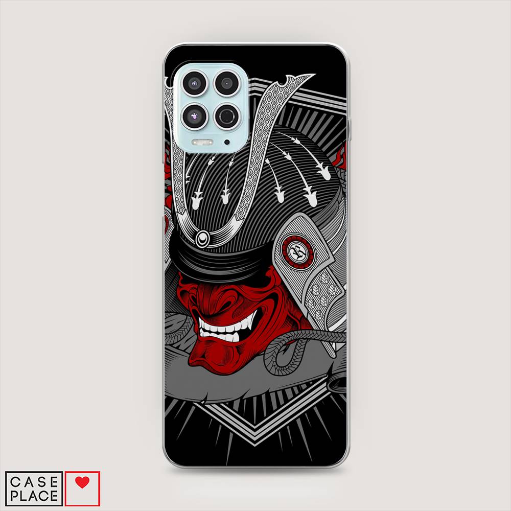 

Чехол на Motorola Moto G100 "Красная маска самурая", Белый;красный;черный, 241650-4