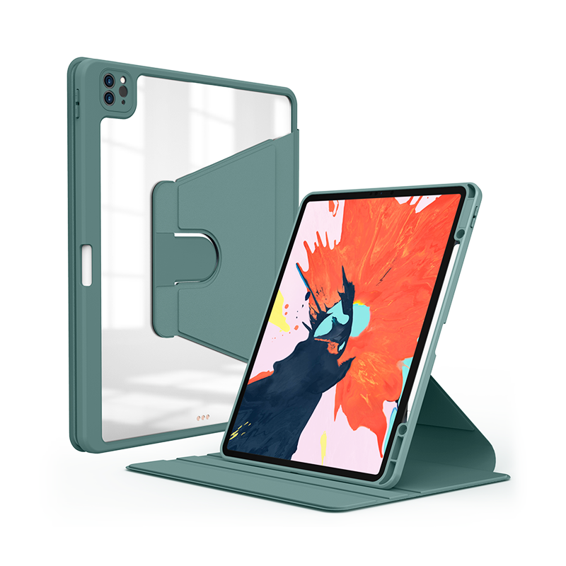 Чехол для планшета Wiwu Waltz Rotative iPad Case 12.9'' Pro (2020-2021) Dark Green