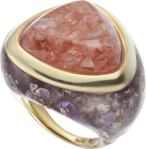 

Кольцо из серебра р.  Джей Ви R21253-SAM-RQ_AM_RQ_YG, аметист/кварц, R21253-SAM-RQ_AM_RQ_YG
